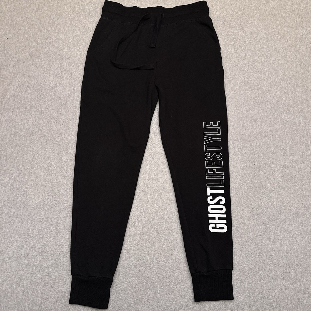Ghost Apparel x Sportiqe Sweatpants‎ Men's Medium Black Fleece Jogger Streetwear